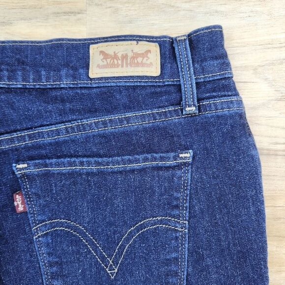💛Levi's 515 Dark Blue Wash Bootcut Jeans Size 10/30 - Picture 9 of 10